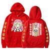 Толстовки с капюшоном Аниме Demon Slayer Kanroji Mitsuri с длинным рукавом Y2k Clothing Printing Sweatshirt Women Loose Fleece Oversize Anime Hoodie