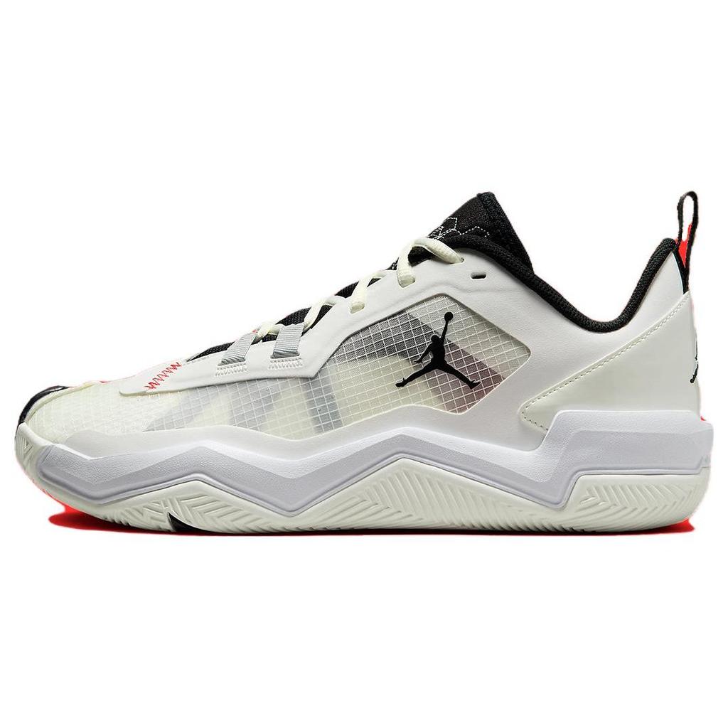 Air Jordan One Take 4 Sail Black Men Sneakers Cream Wolf-Grey Challenge-Red DZ3338-106