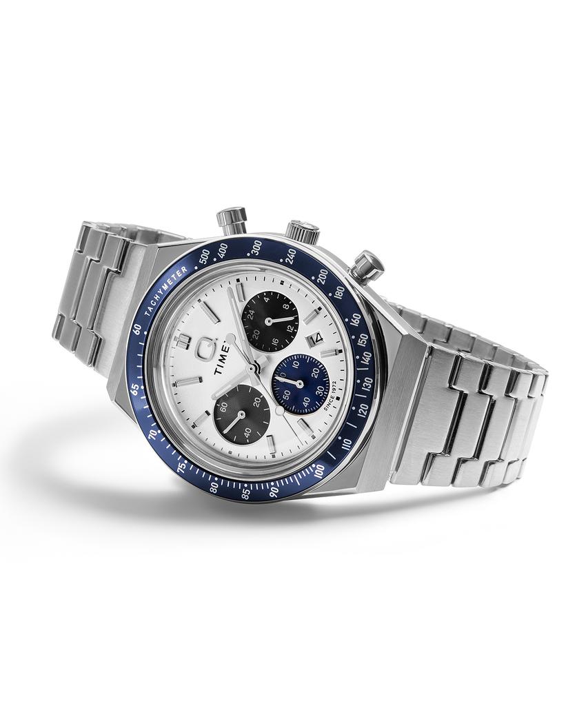Taimaegseu Q Timex Chronograph Subdial Metal Watch 40Mm