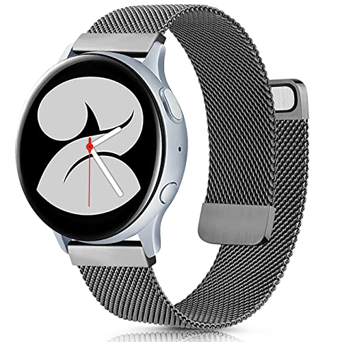 22 мм 20 мм Миланский ремешок для Samsung Watch 3/4/5/Active 2 Магнитный браслет из нержавеющей стали для Huawei Watch 3/GT 2/Amazfit GTR
