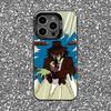 Чехол для телефона L-Lupin the Third для iPhone 16,15,14,13,12,11,Pro,XS,Max,Plus,Mini,SE Черный Конфетный Матовый Ударопрочный Чехол