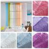 Оконная драпировка, многоразовая, широкое применение, простая в установке, многоцветная, многоцветная, с нитками, для домашнего офиса, украшение для штор для ежедневного использования