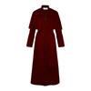 Solid Color Priest Cos Costume Halloween Priest Medieval Vintage Cosplay Costume