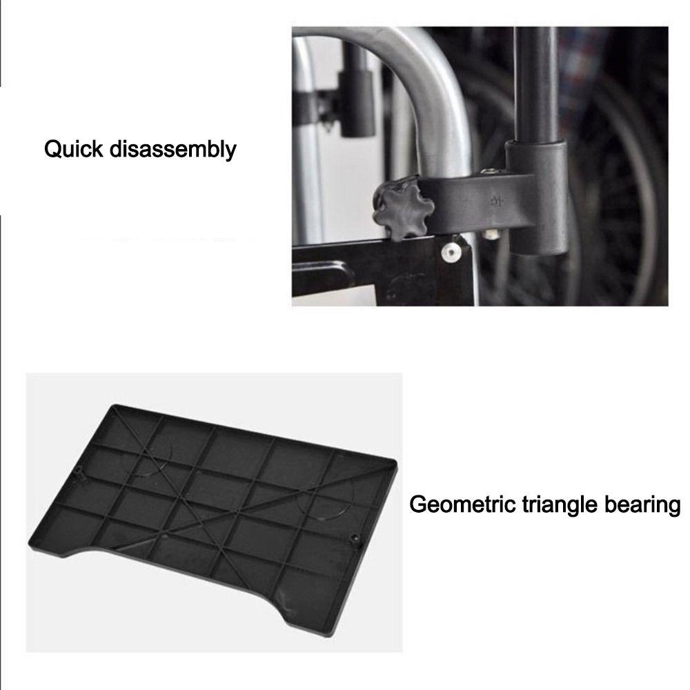 Lightweight Wheelchair Tray Table Waterproof Detachable Wheelchair Dining Table Easy To Install Wheelchair Desk Lap Board