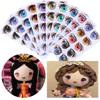 Игрушки Сделай сам Аксессуары для кукол Паста для лепки Лицо Орган Наклейки Любовь Милый Стикер Мультяшные Наклейки для глаз