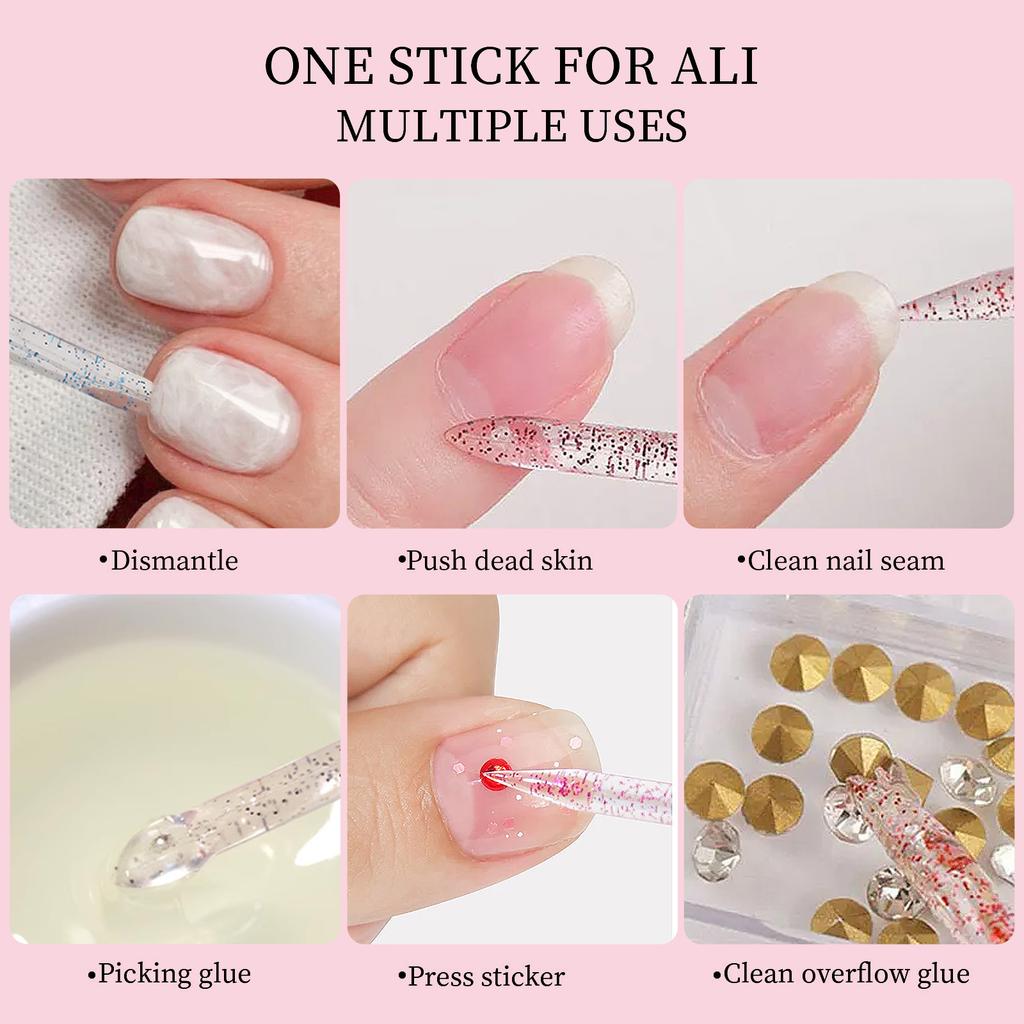 Source Nail Art Crystal Dot Diamond Rod Nail Art Rod Acrylic Stick Double Head Dead Skin Push, Double Head Dot Flower Rod Dot Diamond Rod