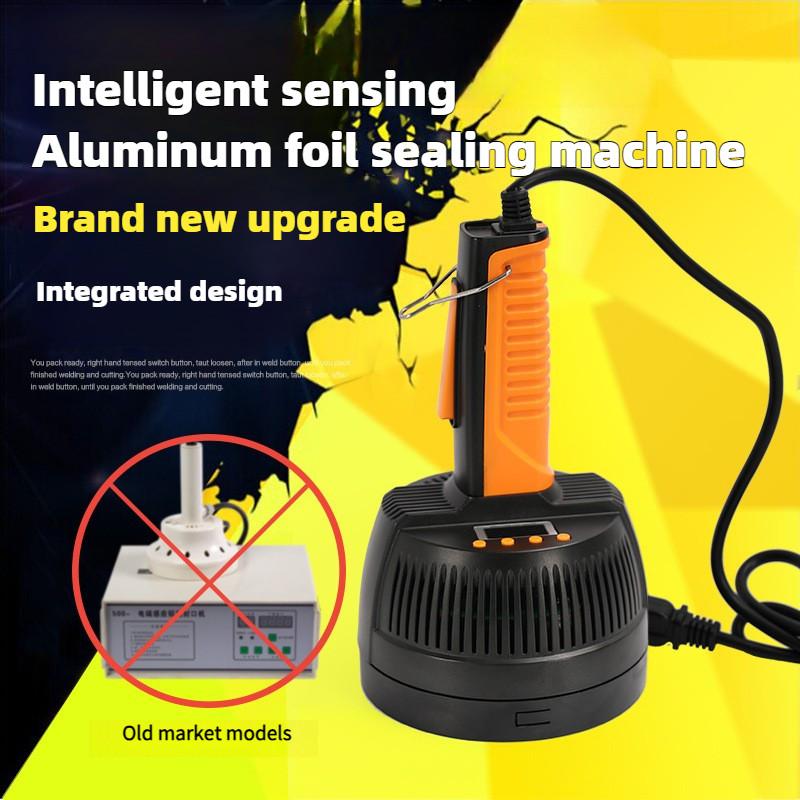 Ручная электромагнитная индукционная запайщик для пластиковых бутылочных крышек, небольшой коммерческий запайщик алюминиевой пленки