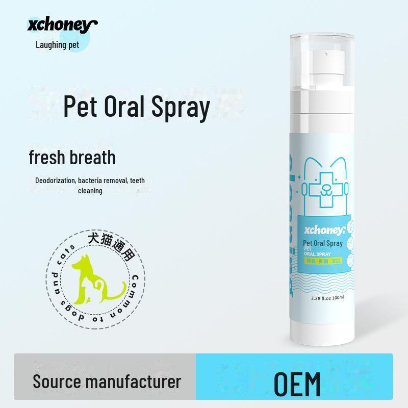 Спрей для ухода за полостью рта у домашних животных — освежает дыхание и удаляет зубной камень у собак и кошек