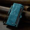 CaseMe-008 Для iPhone 16 Pro Max Съемный 2-в-1 Кошелек-чехол с молнией и ремешком на запястье Многофункциональный Чехол для телефона с отделениями для карт