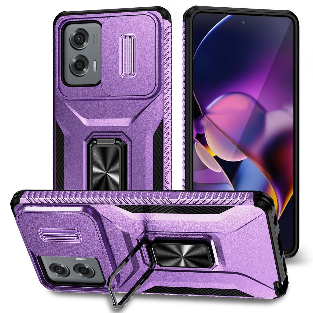 For Motorola Moto G Stylus 5G (2024) Case Camshield Kickstand TPU+PC Anti-Slip Phone Cover