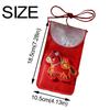Chinese Style Horse Year Money Envelope Cartoon Creative Lucky Red Pocket Festival Thickened Cloth Red Envelope Chinese New Year