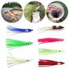 10Pcs 9CM/2G Soft Squid Skirt Bait Luminous Realistic Silicone Saltwater Trolling Fishing Artificial Glow Octopus Lure Fishing Accessories