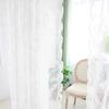 1PC Living Room Bedroom Window Curtains White Jacquard Lace Pastoral Style Tulle Sheer Curtains