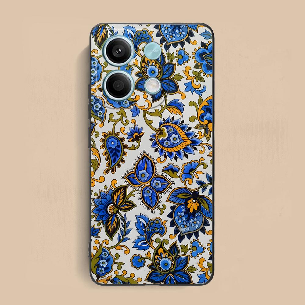 Painting Flowers Mobile Phone Case for Xiaomi Redmi Note 14 13 12 11 A5 3 2 1 Pro Plus 4G 5G Colour Printing Protective Cover
