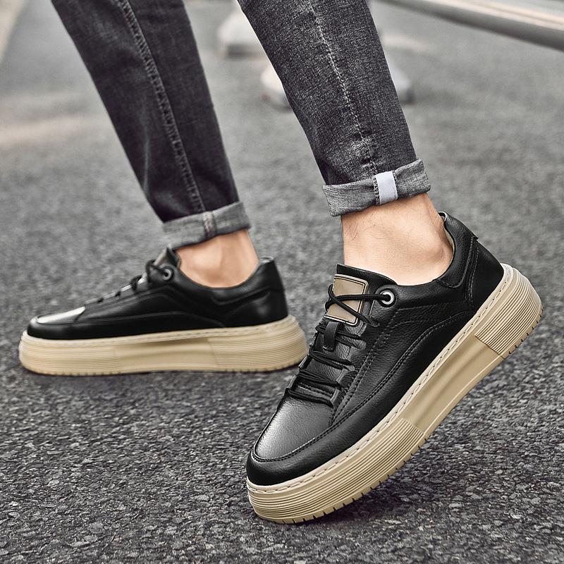 Мужская обувь для ходьбы из натуральной кожи с нескользящей подошвой, мужские слипоны ручной работы, мужские стильные кроссовки высокого качества, мужская повседневная обувь