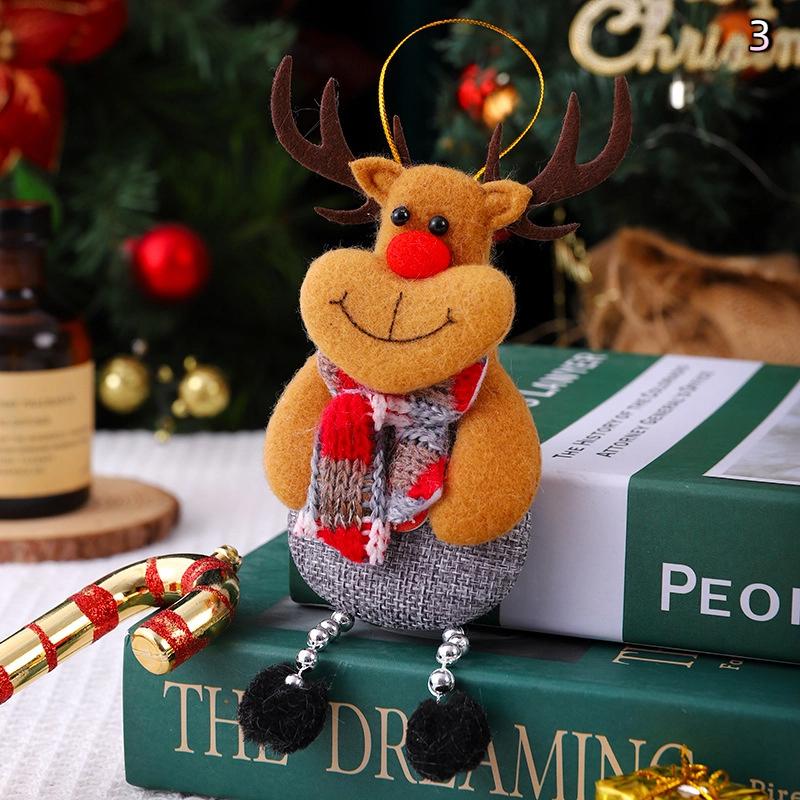 Рождественская кукла, подвеска, Дед Мороз, снеговик, для праздничного домашнего декора, аксессуары для рождественской елки и вечеринки