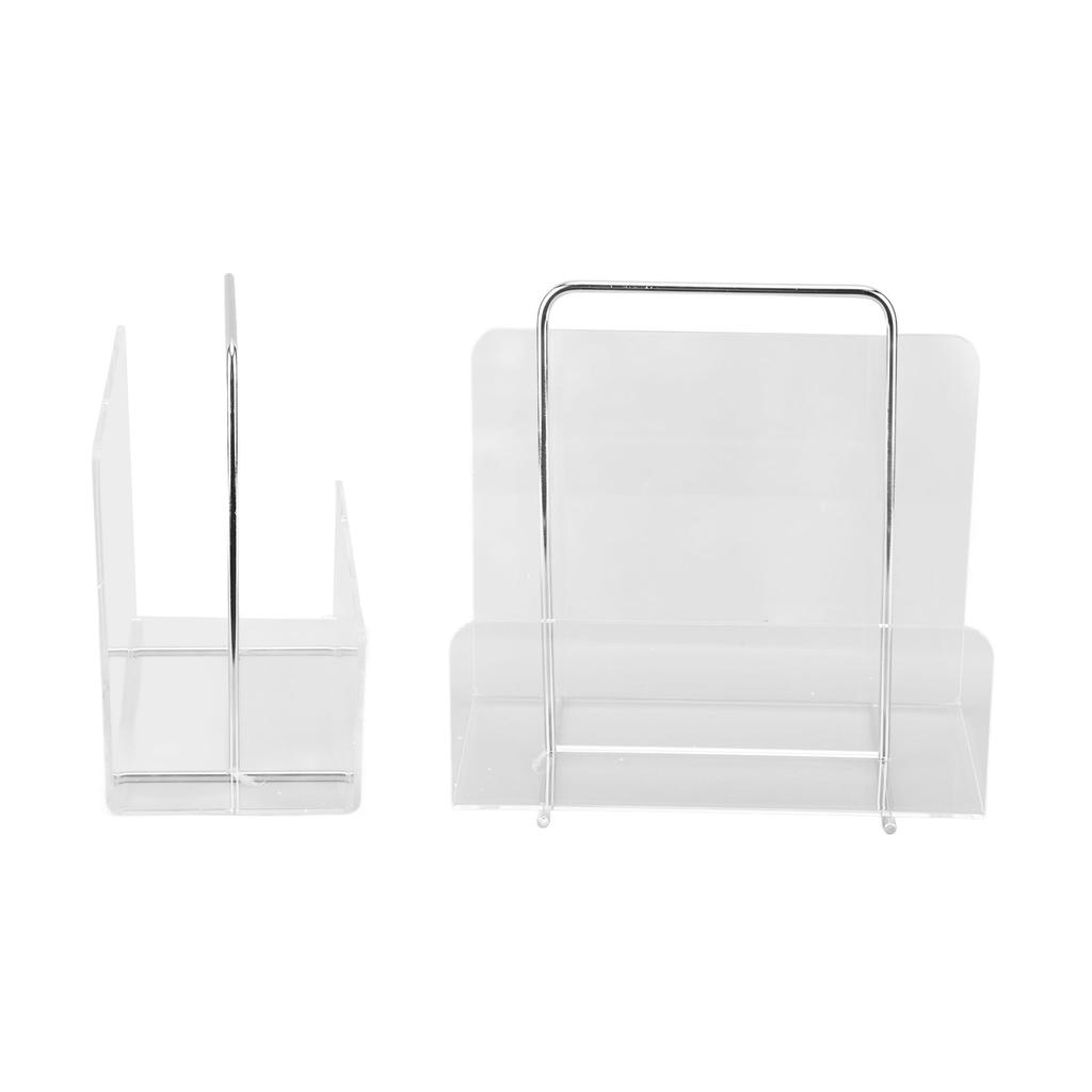 Акриловая стойка для журналов, прозрачная акриловая подставка для книг и файлов для организации хранения в офисе