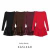 Kaslead New Arrival Women's Clothing Fashion Style Fashion Laminated Decoration Short Dress 0085308 700