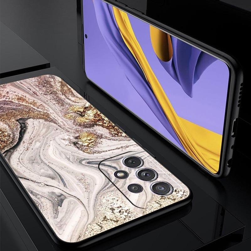 Винтажный мраморный чехол для телефона Samsung Galaxy A55 A35 A17 A07 A15 A13 A25 A51 A71 A72 A73 A32 A52 A52S A41 5G Мягкий ТПУ корпус Сумки