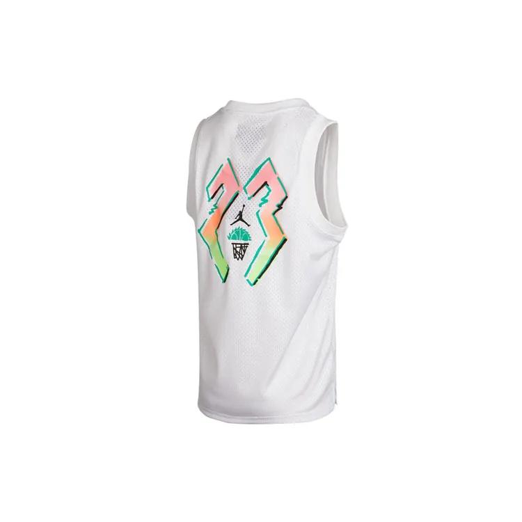 Jordan Tank Tops Men's White Crew Neck Moderate Straight Fit (Unisex) Tank Tops CZ4860 100