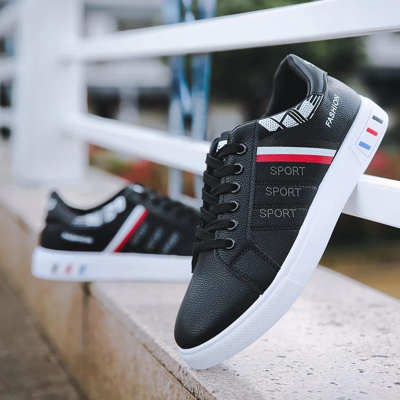 Модные кроссовки мужские вулканизированные туфли на толстой подошве удобные весенне-осенние мужские туфли на платформе спортивные повседневные белые туфли