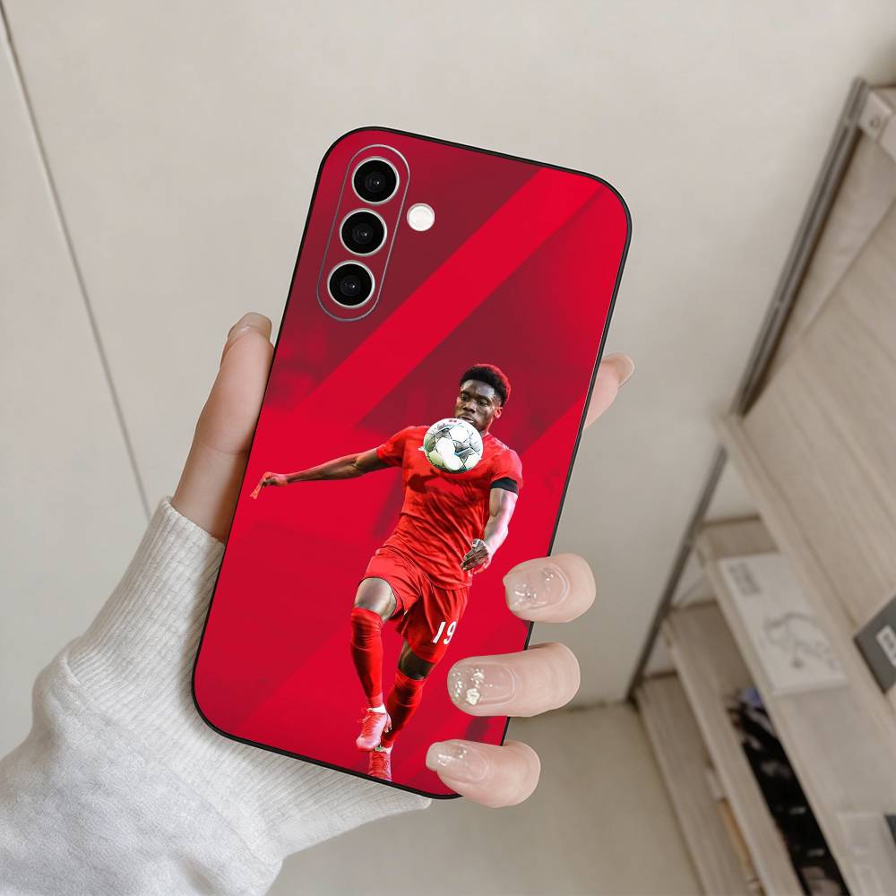 Чехол для телефона A-Alphonso Davies для Samsung Galaxy A73, A72, A71, A70, A53, A52, A51, Другие Мягкий черный чехол
