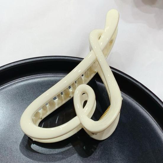 Женская заколка для волос Полый дизайн в форме сердца Нескользящая Прочный захват Заколки для волос Задняя часть головы Зажимы для волос для душа День Святого Валентина Аксессуары для волос