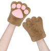 LONTG Cosplay Halloween Cute Cat Bear Paw Panda Gloves with Paw Fluffy and Warm Animal Gloves for Adults and Cosplay Cold Weather Funny Winter Fashion
