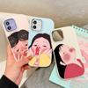Сплошной цвет с серебряным краем линзы, жирный корпус, мягкий жидкий силиконовый чехол из ТПУ, противоударный чехол для телефона для Huawei Honor iPhone Infinix Tecno Vivo