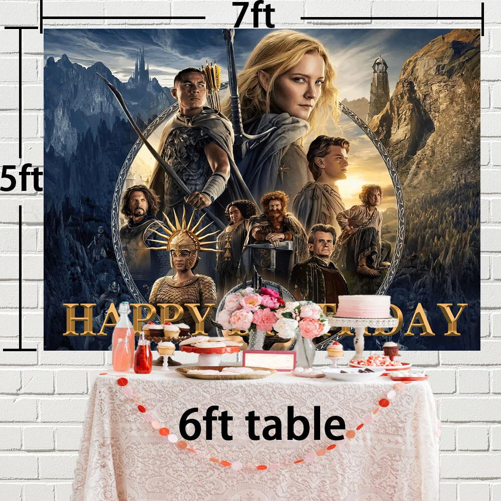 67. The Lord of the Rings Party Supplies Birthday Decor Backdrop Banner Poster 7x5ft