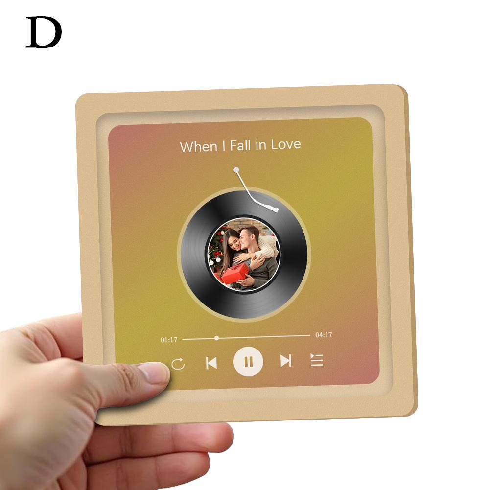 Персонализированная наклейка на холодильник Встроенный музыкальный проигрыватель Магнит Магнит Spotify Подарок Настраиваемый холодильник Настраиваемый альбом F I1P8