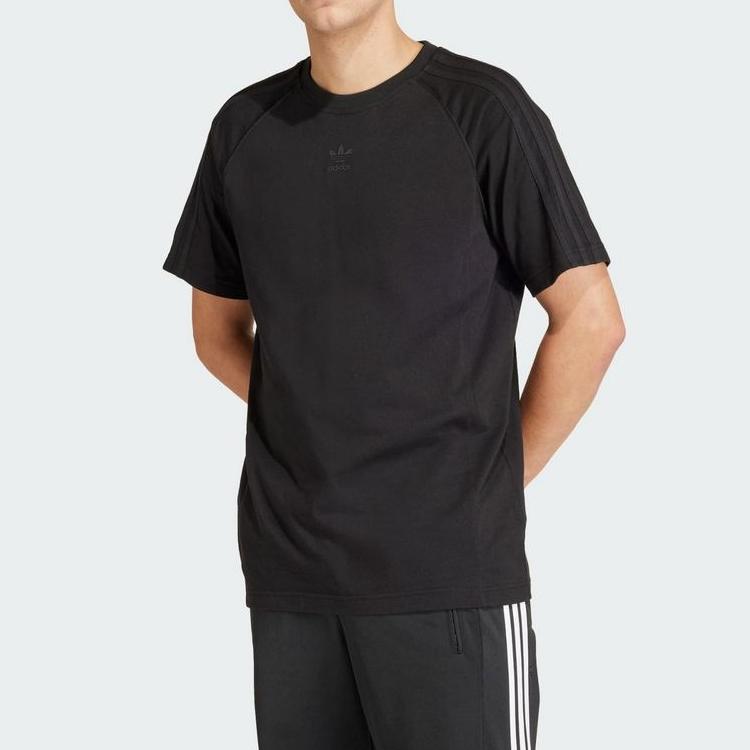 adidas Футболка Originals Sst, однотонная, с круглым вырезом, коротким рукавом, мужская, черная IR9450