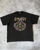 Stussy Винтажная футболка XXL Черная Из грязи в князи Логотип-драгоценность World Tribe Редкая Y2K Унисекс футболка
