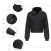 23 Autumn/Winter Women's High-Neck Cotton-Padded Jacket: Long Sleeve, Warm, Loose Fit Outerwear 