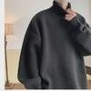 Men's Retro Turtleneck Sweater: Stylish, Thick, Loose-Fit, Knitted, Youthful Autumn/Winter Bottoming Jacket  