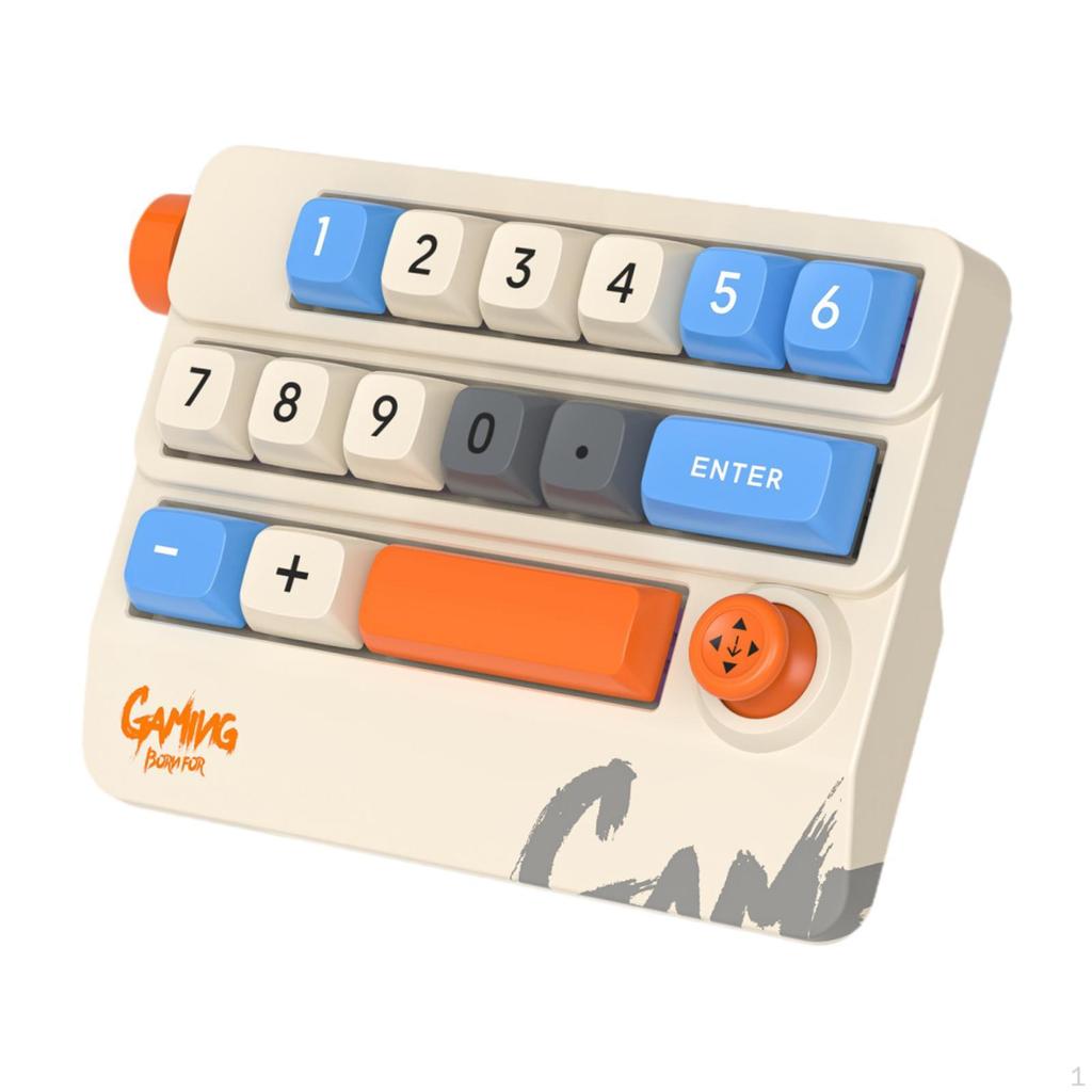 Цифровая игровая клавиатура Механическая клавиатура Цветная подсветка 19 клавиш Сменные Легкий для