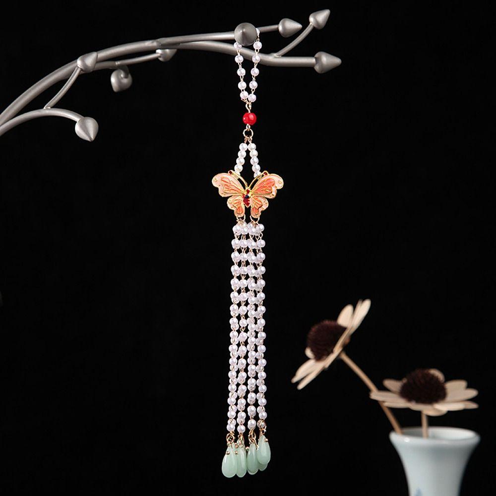 Бабочка Жемчуг Модные Украшения Китайский Стиль Брошь Женщины Ханьфу Орнамент Чеонгсам Аксессуар