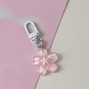 Stylish Flower Pattern Resin Keychain Pendant With Versatile Attachment Loop Perfect For Keychains Or Bag Charm