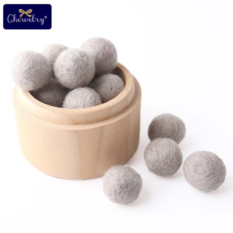 100Pcs 20Mm 100% Wool Felt Balls Diy Balls Hanging Accessories Candy Color Pom Pom Ball For Kids Party Crafts Children'S Toys