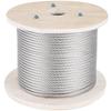 316 Stainless Steel Cable, 500FT Stainless Steel Wire Rope of 5/32 Inch Diameter and 1x19 Construction, 3300 LBS Breaking Strength Steel Cable for