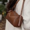 Leather Women's Bag New Retro Niche Design Cylinder Bag Versatile Messenger Bag Shoulder Bag Women
