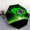 Printed Borussia Monchengladbach logo Printed Folding Umbrella,Outdoor,Leisure,And Travel Umbrella,Durable Umbrella Fabric,Birthday And Holiday Gift