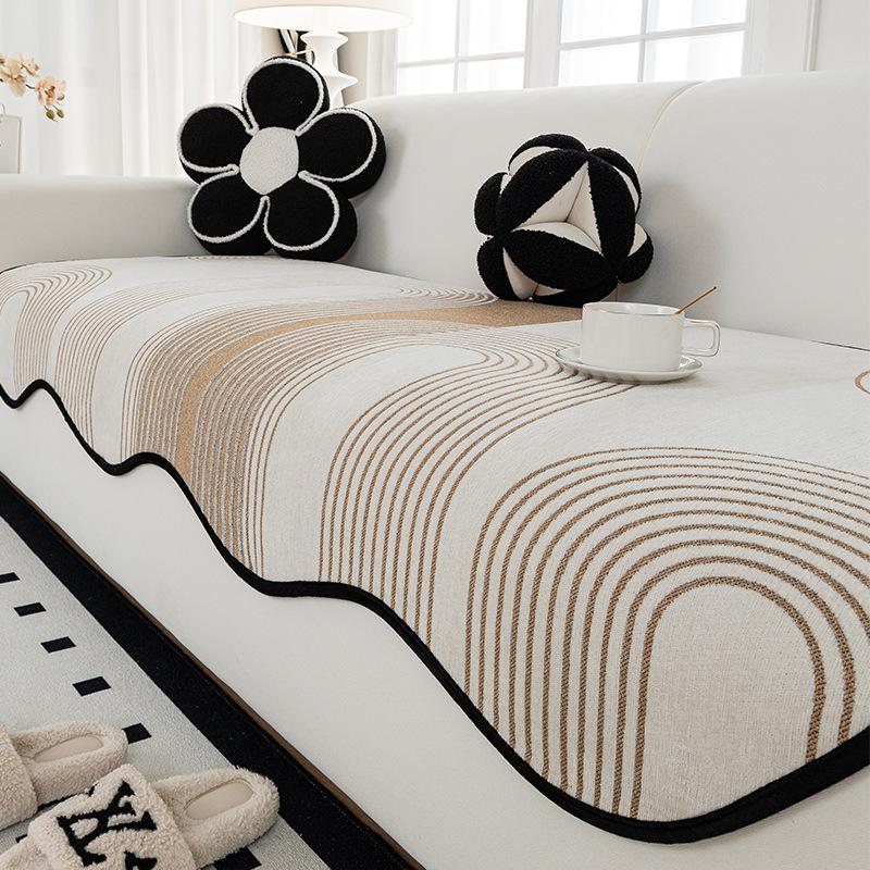 Light Luxury High-End Special-Shaped Sofa Cushion New Four-Season Universal Seat Cushion Non-Slip Leather Sofa Cover Cover Cloth
