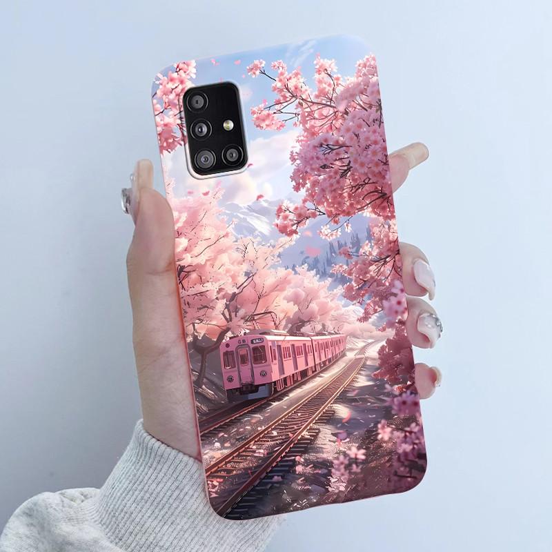 Чехол для телефона Samsung Galaxy A51 A71 5G Девочка с бабочкой Мягкий силикон ТПУ Задняя крышка SM-A516B A516N A516V A716V A716U Чехлы