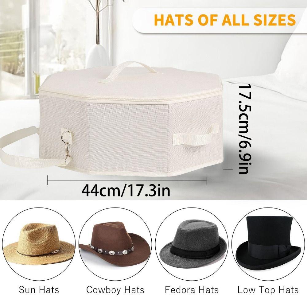 Картонный держатель Коробка для хранения шляп с ручками для переноски Портативная сумка для шляп Для ковбойских кепок