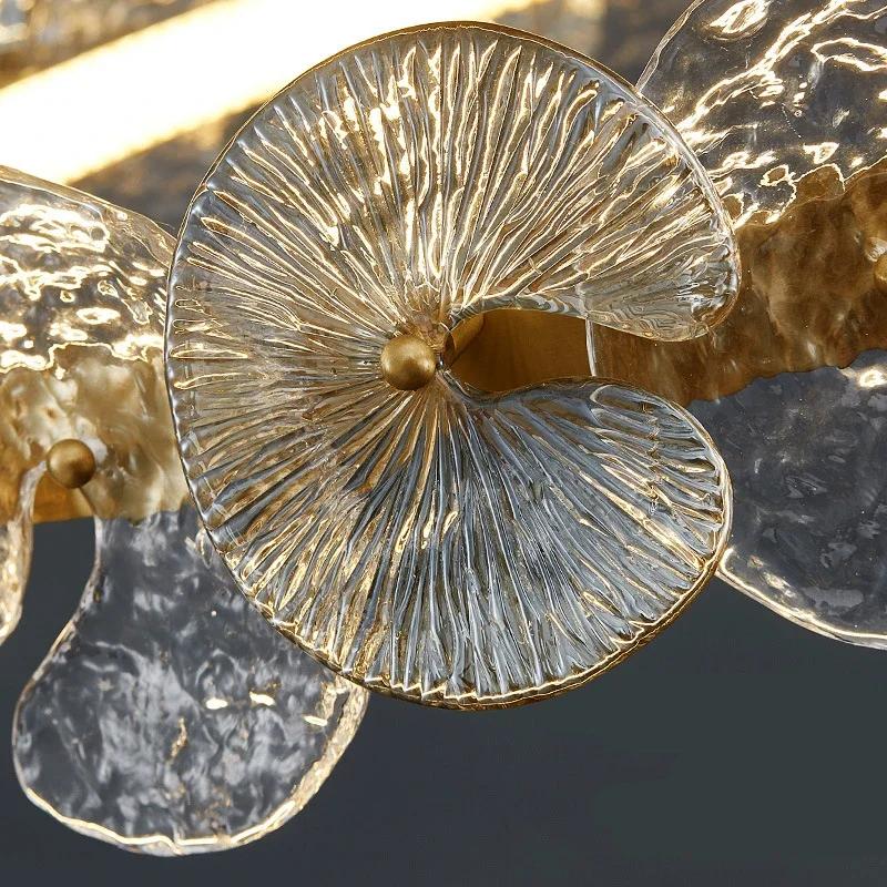 Скандинавская современная роскошная светодиодная люстра гостиная столовая спальня стеклянная люстра внутреннее освещение украшение дома подвесная