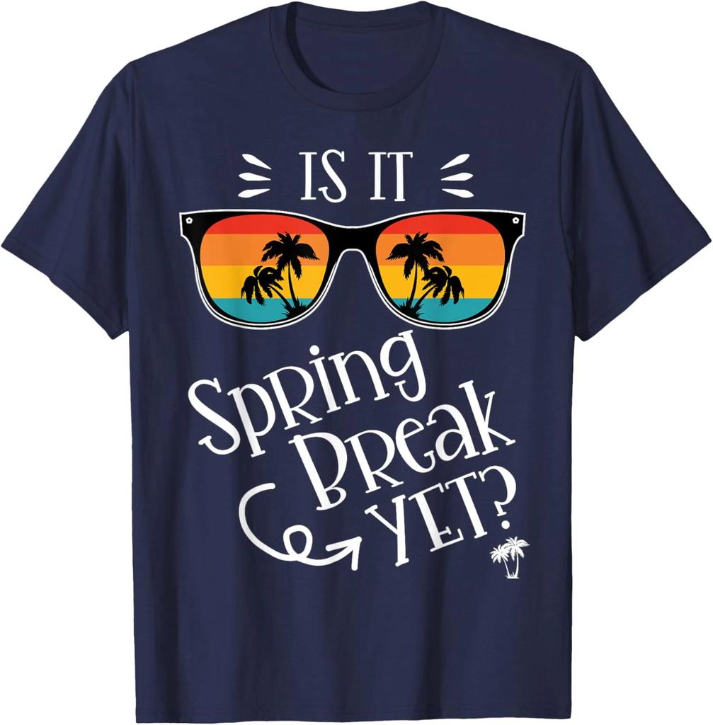 Is It Spring Break Yet? Retro Sunset Sunglass Teacher Unisex T-Shirt