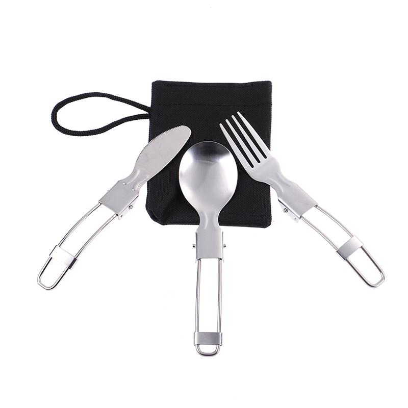 1 комплект портативных складных столовых приборов для пикника и путешествий ложка вилка нож палочки для еды