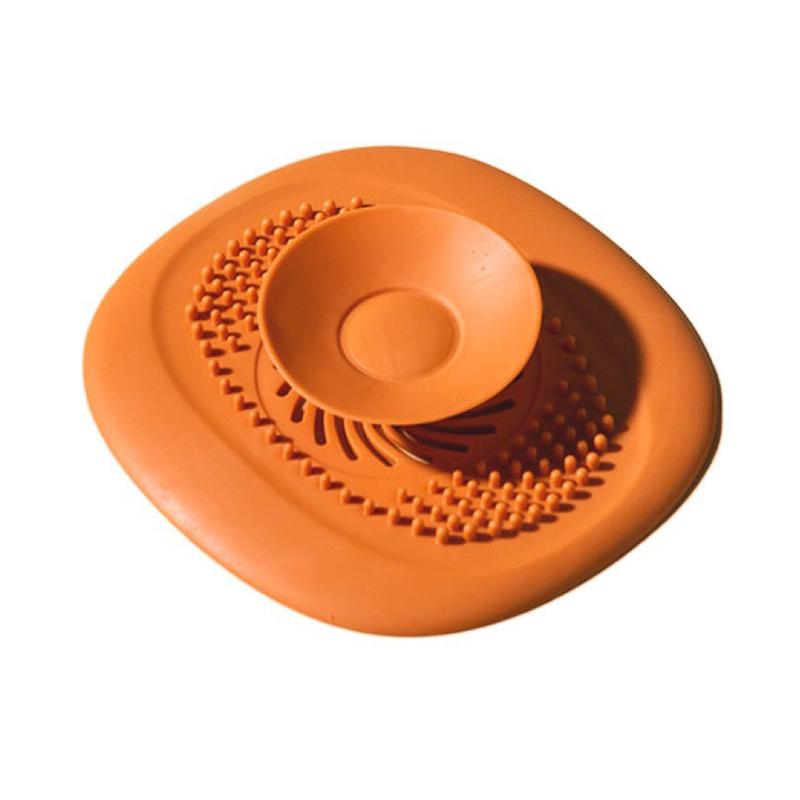Sink Plug Bathroom Hair Catcher Stopper Silicone Shower Floor Drain Cover Filter Deodorant Anti-clogging Kitchen Drain Strainer