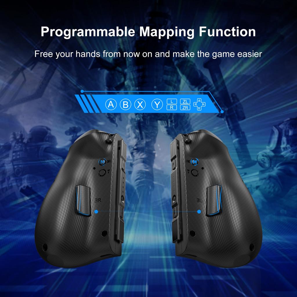 LinYuvo KS37 Meteor Light Wireless Joy-pad for Switch/Switch OLED, with 6-Axis Gyro, Turbo & Vibration,Programmable